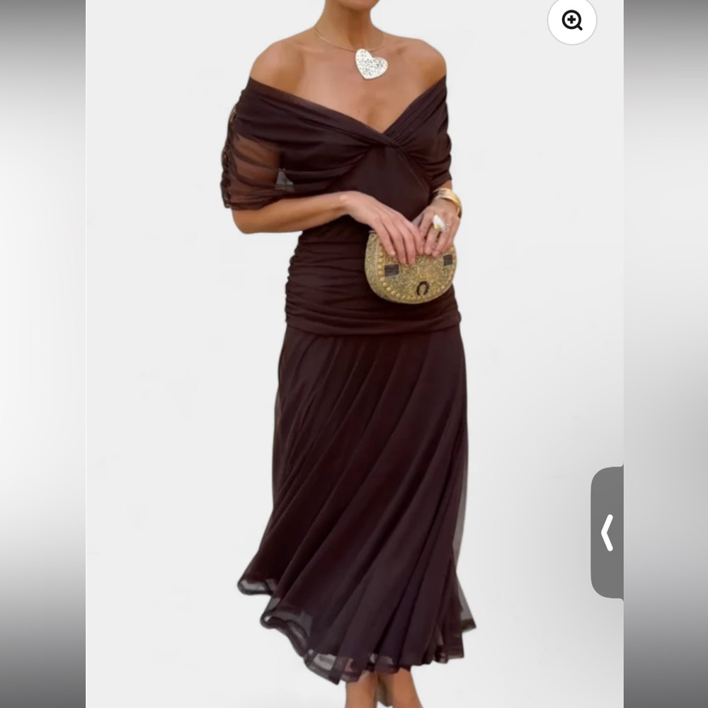 Elegant Brown Dress